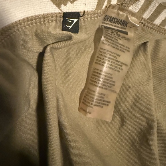Gymshark Khaki logo waistband workout active seemless legging - Picture 5 of 6